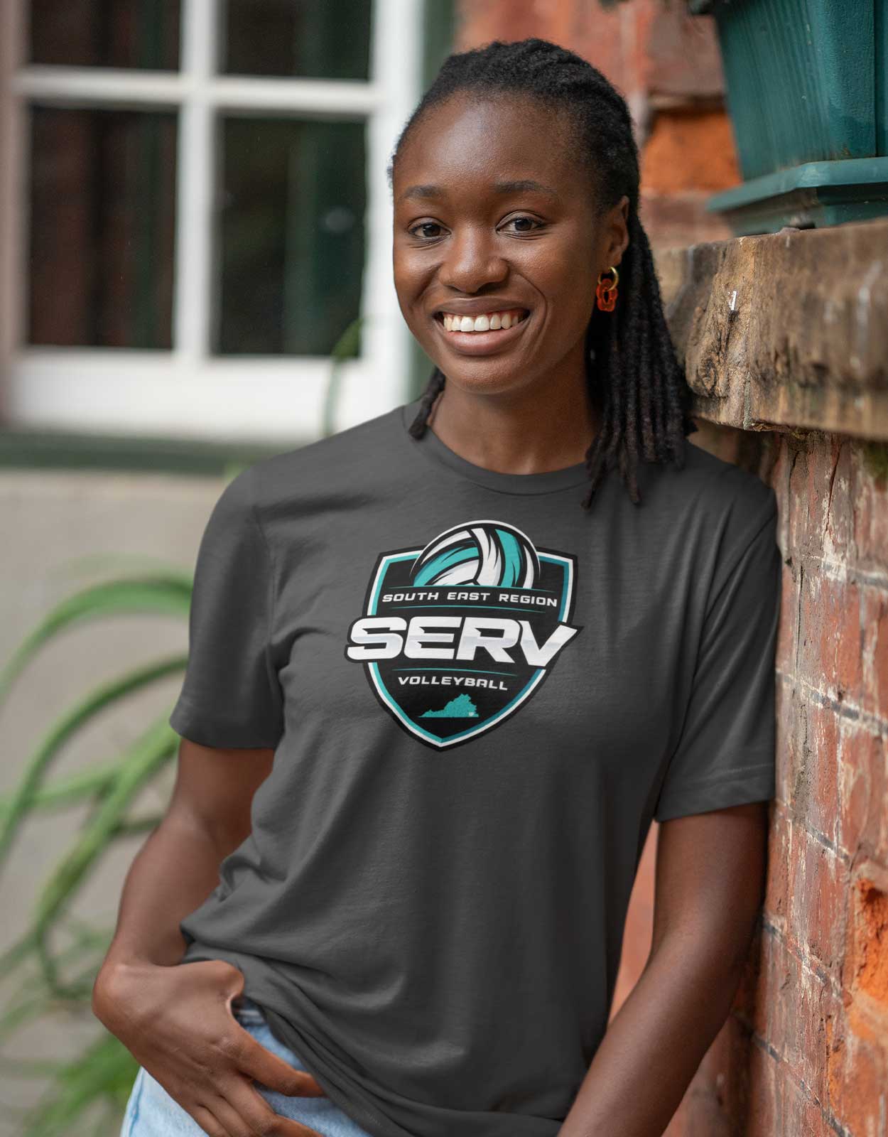 SERV Logo T-Shirt - Charcoal
