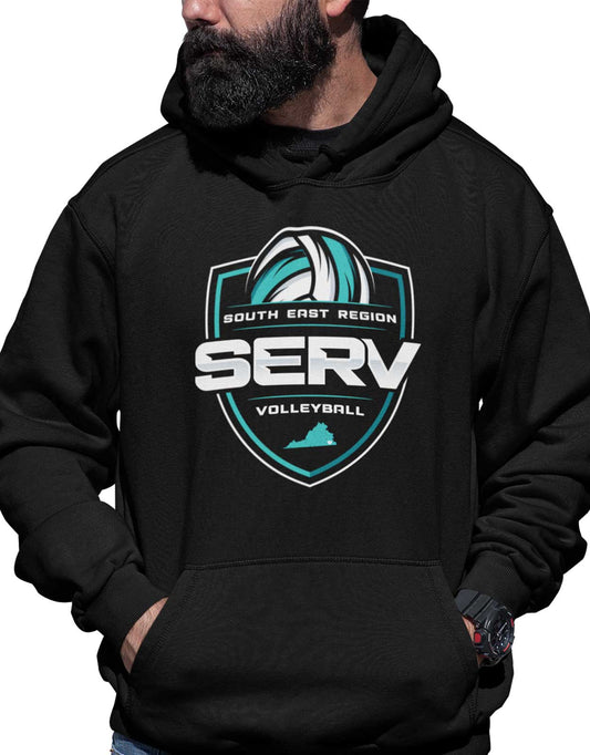 SERV Logo Hoodie - Black