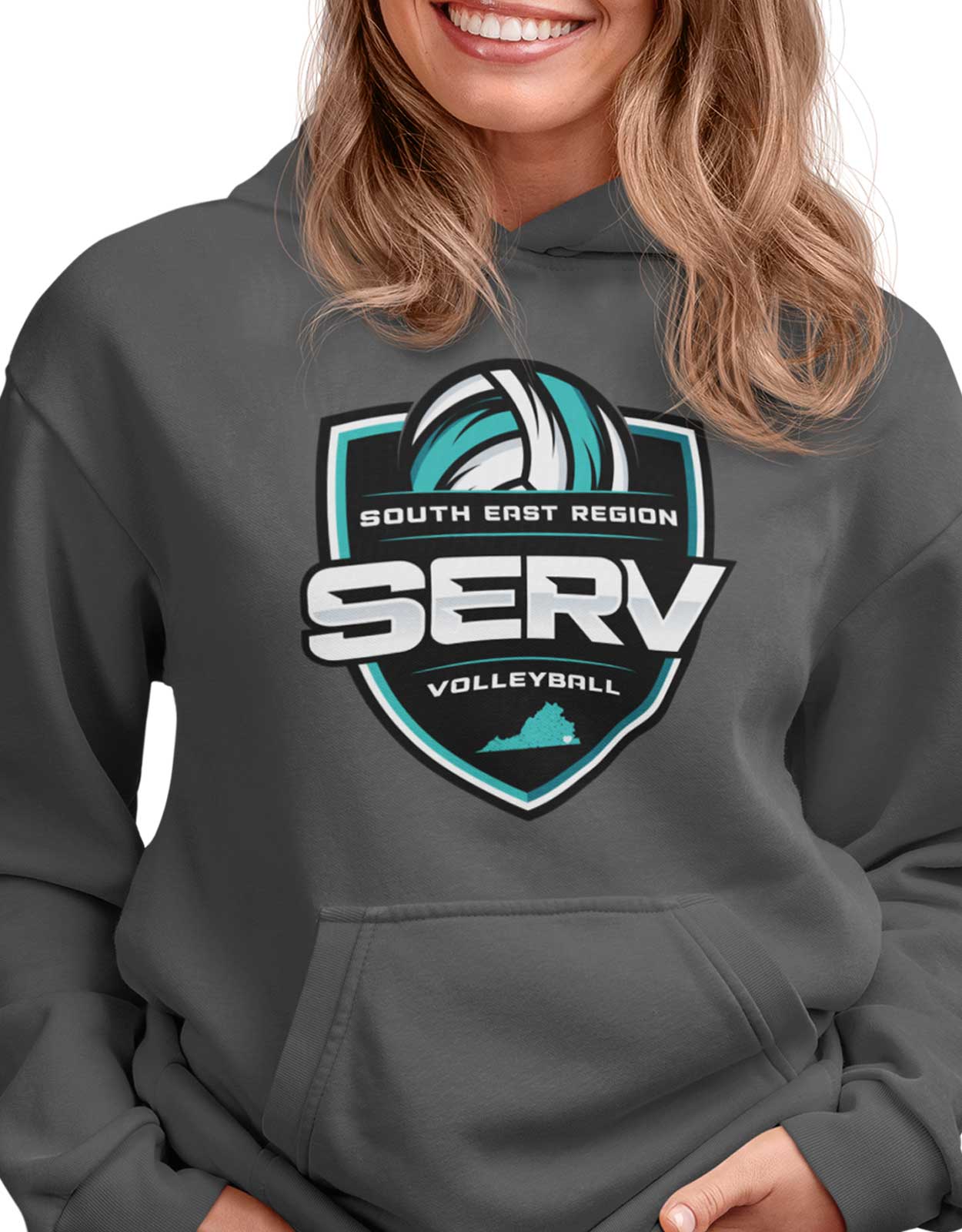 SERV Logo Hoodie - Charcoal