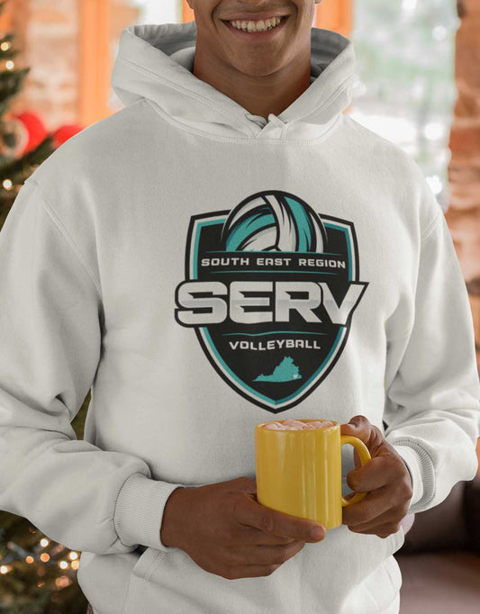 SERV Logo Hoodie - White